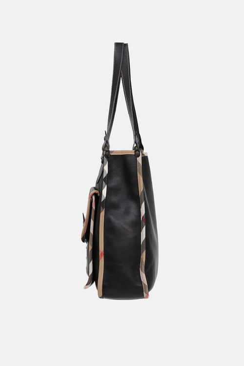 Burberry Nova Check Trim Tote Bag
