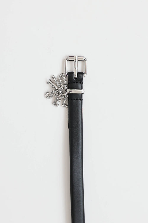 Crystal Charm Wrap Belt