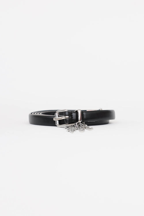 Crystal Charm Wrap Belt