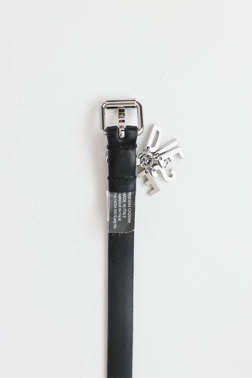 Crystal Charm Wrap Belt