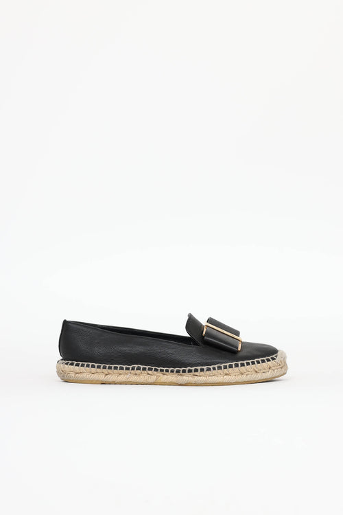 Ferragamo Bow Sannio Espadrilles Flat