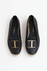 Ferragamo Bow Sannio Espadrilles Flat
