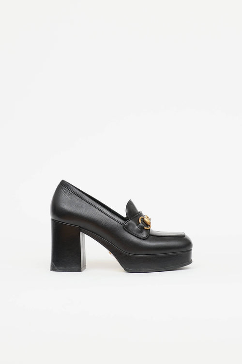 Gucci 1953 Horsebit Platform Heeled Loafer