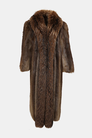 VSP Archive Shawl Panelled Fur Coat