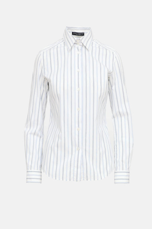 Dolce & Gabbana Striped Button Up Shirt