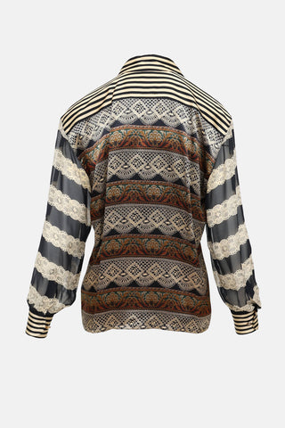 Escada Silk Button Up Top