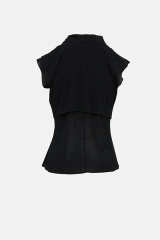 Saint Laurent Draped Sleeveless Top