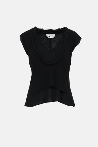 Saint Laurent Draped Sleeveless Top