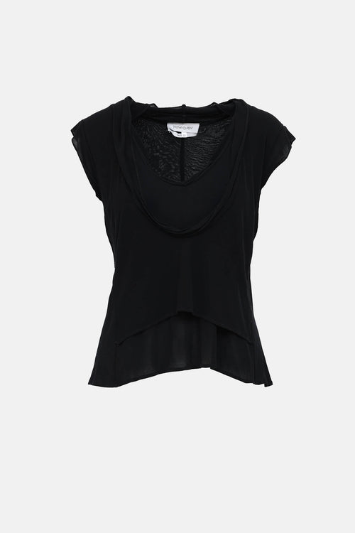 Saint Laurent Draped Sleeveless Top