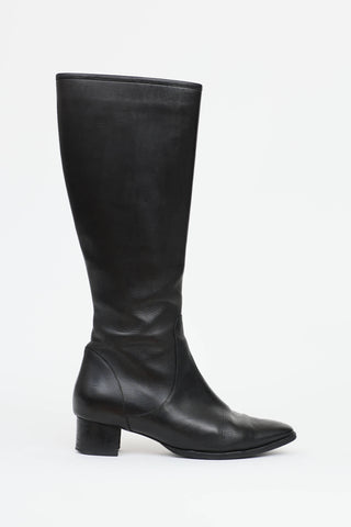 Manolo Blahnik Leather Hanzuofia Boot