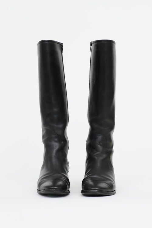 Manolo Blahnik Leather Hanzuofia Boot