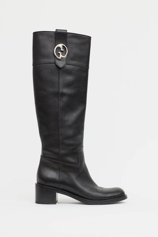 Gucci Leather Riding Boot