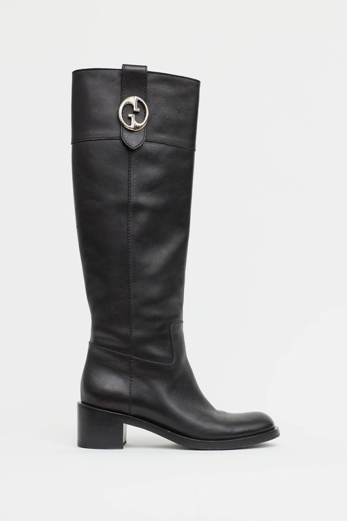 Gucci Leather Riding Boot
