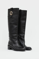 Gucci Leather Riding Boot