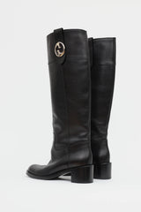 Gucci Leather Riding Boot