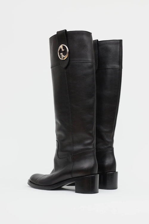 Gucci Leather Riding Boot