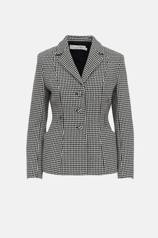 Dior Houndstooth Bar Blazer