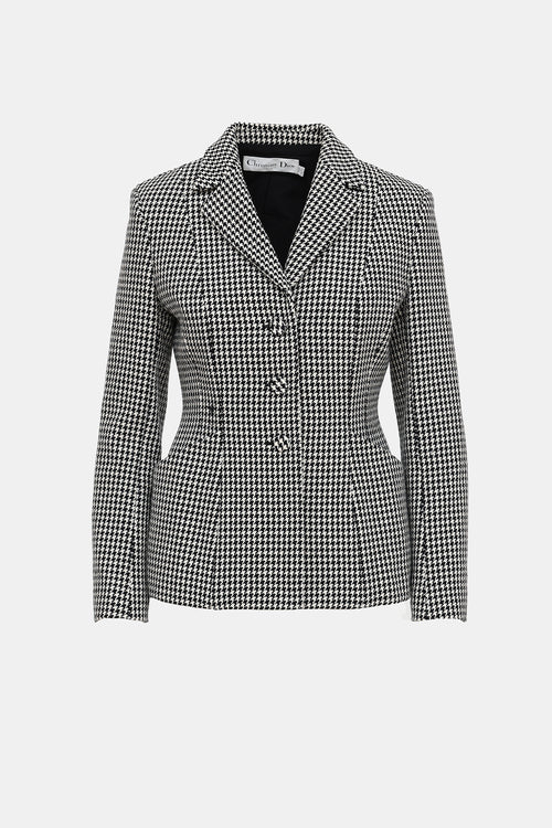 Dior Houndstooth Bar Blazer