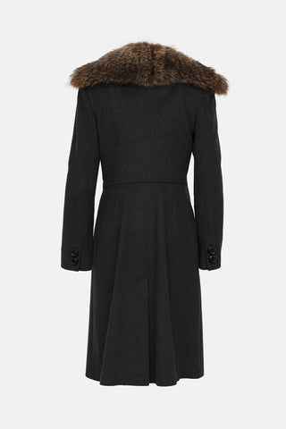 Wool & Fur Collar Coat