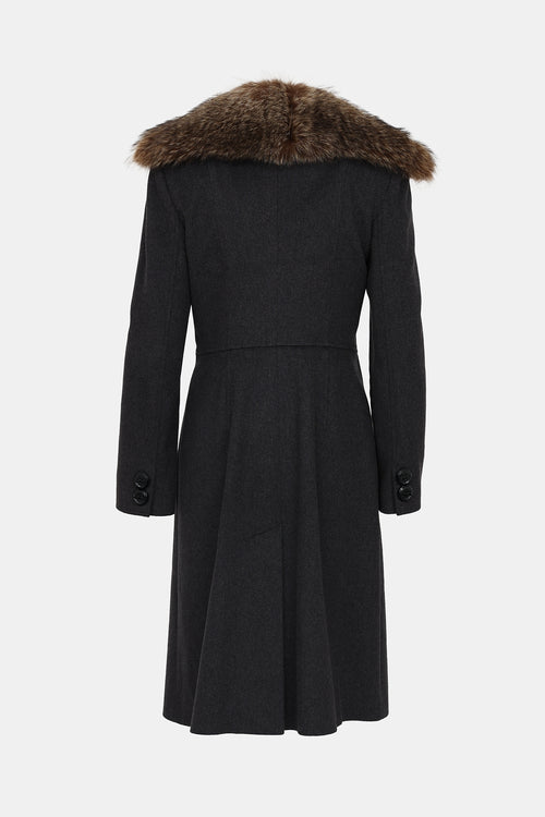 Wool & Fur Collar Coat