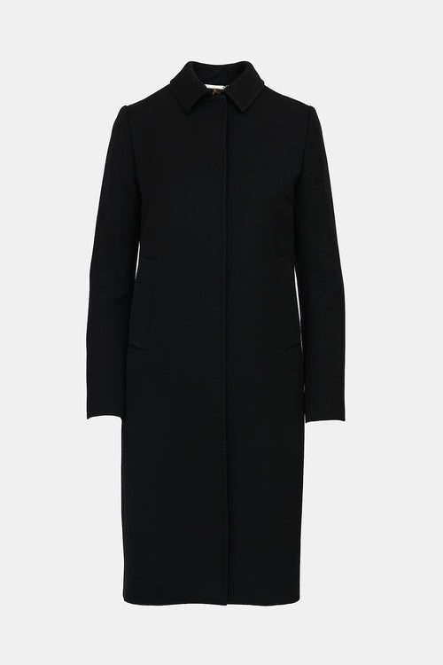 Wool Button Up Coat