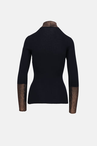 2006 Ribbed Turtleneck Top