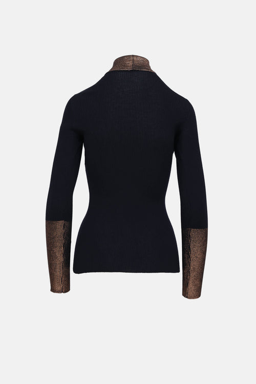 2006 Ribbed Turtleneck Top