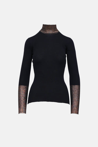 2006 Ribbed Turtleneck Top