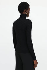 Dior 2004 Logo Knit Turtleneck