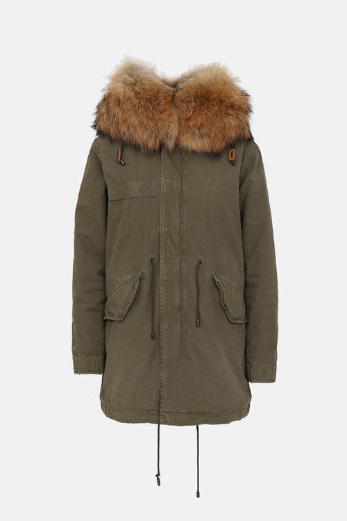 Mr & Mrs Jazzy Canvas Parka Coat