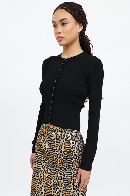 Dolce & Gabbana Ribbed Button Cardigan
