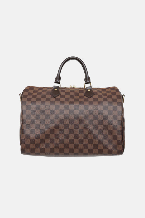 Louis Vuitton 2018 Damier Ebene Speedy Bandouliere 35 Bag