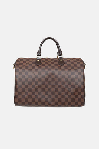 Louis Vuitton 2018 Damier Ebene Speedy Bandouliere 35 Bag