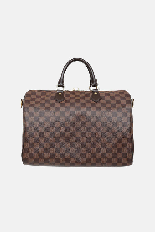 Louis Vuitton 2018 Damier Ebene Speedy Bandouliere 35 Bag