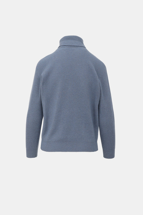 Brunello Cucinelli Knit Ribbed Turtleneck Sweater