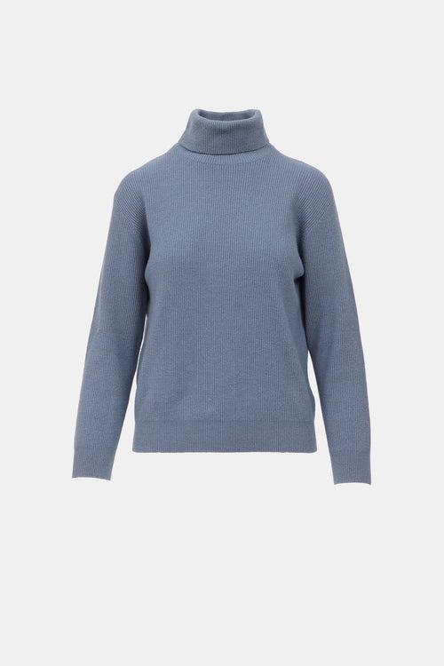 Brunello Cucinelli Knit Ribbed Turtleneck Sweater