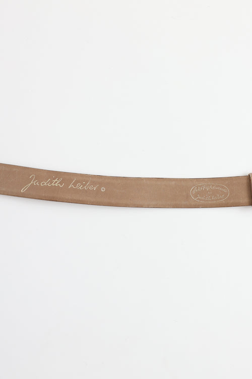 Judith Leiber x Saks Fifth Avenue Leather Belt