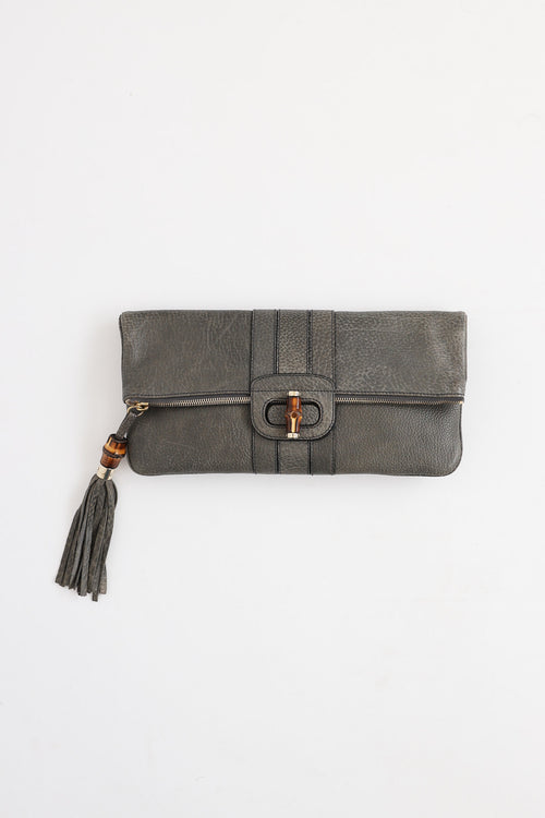 Gucci Lucy Bamboo Flap Clutch