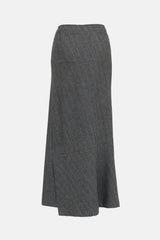 Jil Sander Chevron A-Line Skirt