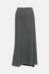 Jil Sander Chevron A-Line Skirt