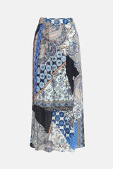Etro Printed Silk Skirt