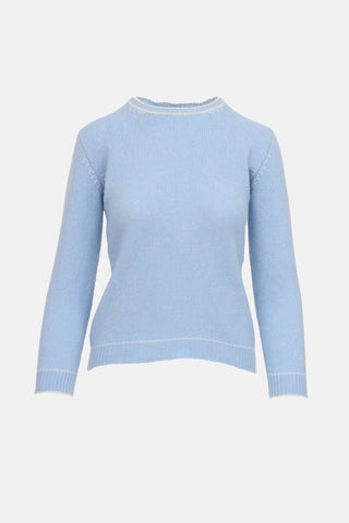 Marni Contrast Stitch Knit Sweater
