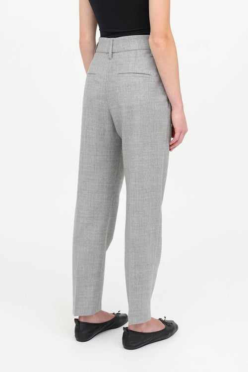 Brunello Cucinelli Cucinelli Wool Shimmer Trouser