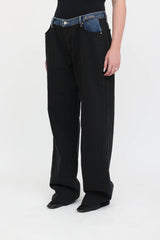 The Frankie Shop Hayla Contrast Denim Jeans