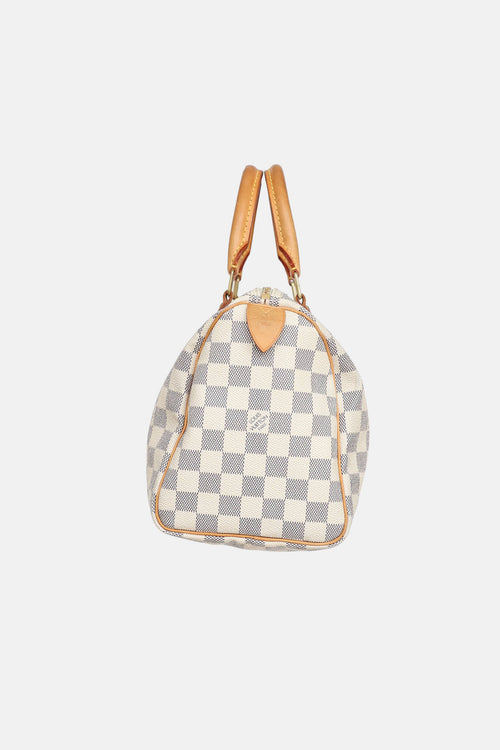 Louis Vuitton 2012 Damier Azur Speedy 25 Bag