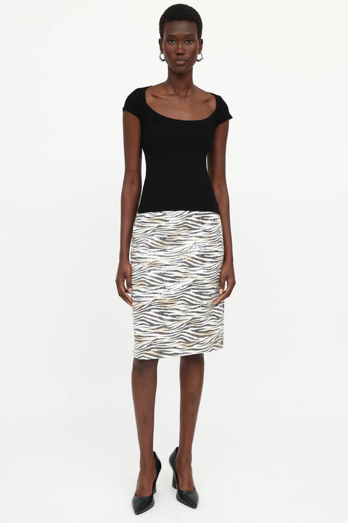Roberto Cavalli Cap Sleeve Tie Top
