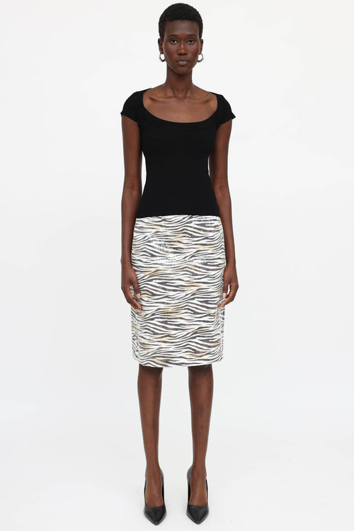 Roberto Cavalli Cap Sleeve Tie Top