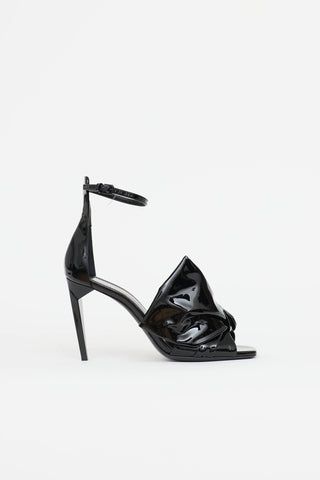 Saint Laurent Patent Freja Heeled Sandal