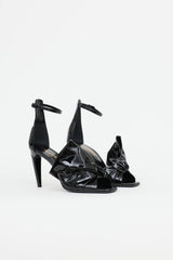 Saint Laurent Patent Freja Heeled Sandal
