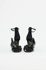 Saint Laurent Patent Freja Heeled Sandal